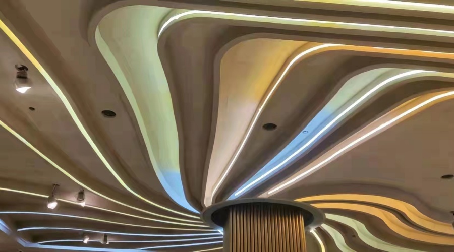 湖南懷化美美酒店定制GRG吊頂，飾紀上品經得起考驗