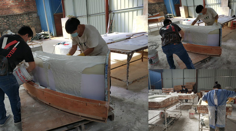 GRG構件生產(chǎn)中 GRG構件生產(chǎn)中