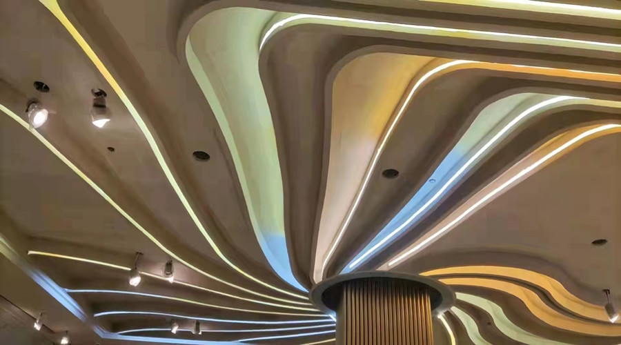 湖南懷化美美酒店GRG吊頂項(xiàng)目 湖南懷化美美酒店GRG吊頂項(xiàng)目