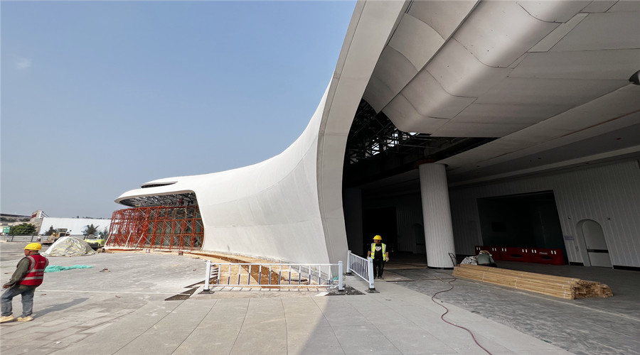 深圳沙田服務區GRC幕墻板項目 深圳沙田服務區GRC幕墻板項目