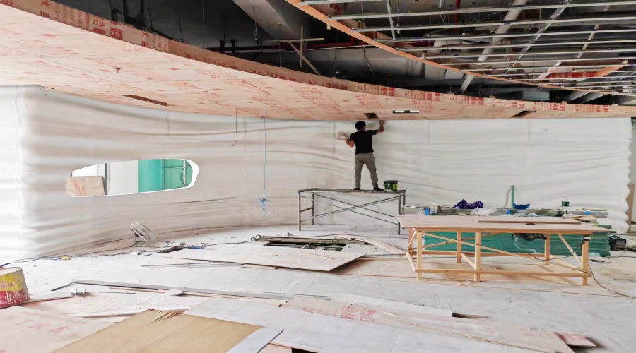 湖南長(zhǎng)沙會(huì)所GRG波浪板背景墻工程案例 湖南長(zhǎng)沙會(huì)所GRG波浪板背景墻工程案例