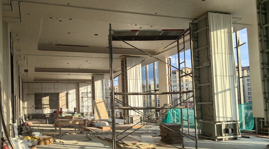 浙江佰立大酒店宴會大廳GRG墻面造型 浙江佰立大酒店宴會大廳GRG墻面造型