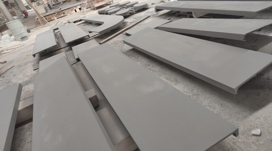 海南?？诎毒€UHPC坐凳與吧臺(tái)工程案例