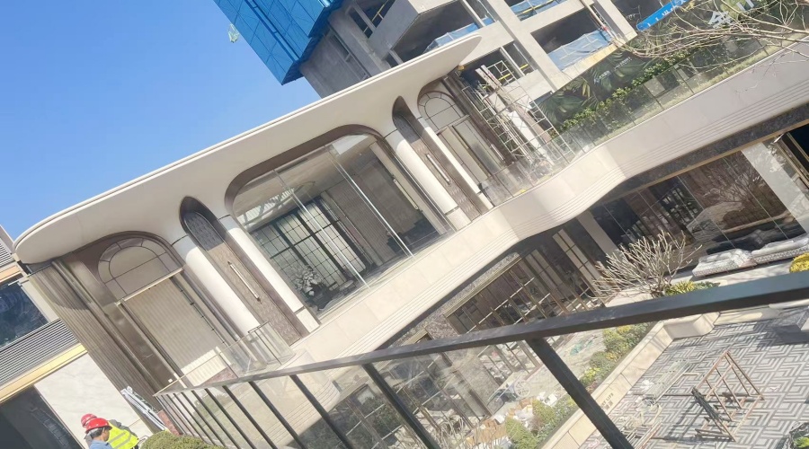 UHPC幕墻板與柱子門(mén)頭