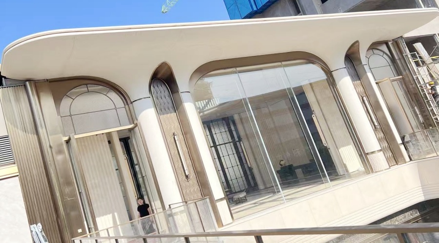 UHPC幕墻板與柱子門(mén)頭