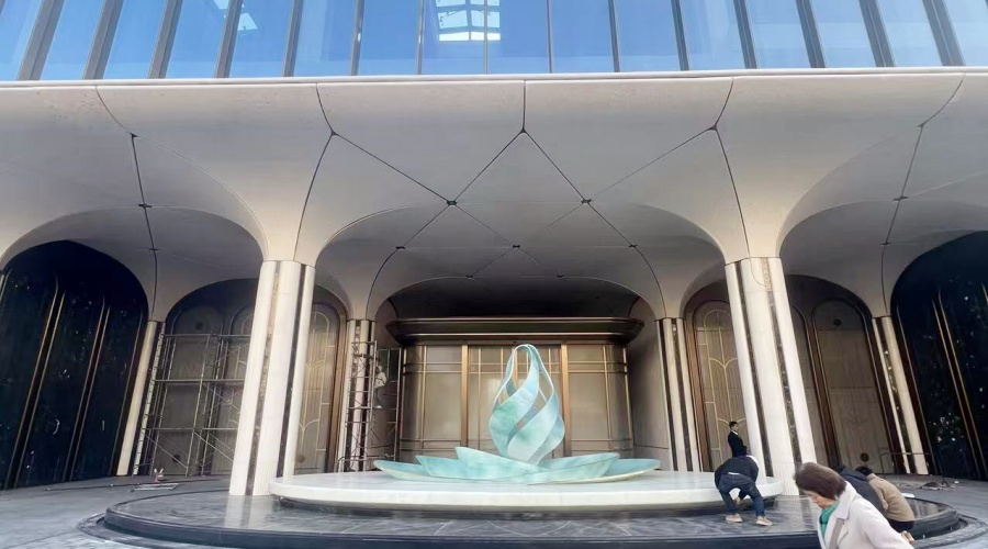 福建紫陽隱翠公館UHPC門頭柱子造型工程 福建紫陽隱翠公館UHPC門頭柱子造型工程