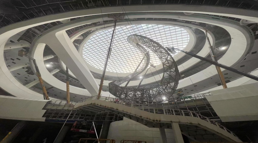 GRG構(gòu)件安裝現(xiàn)場 GRG構(gòu)件安裝現(xiàn)場