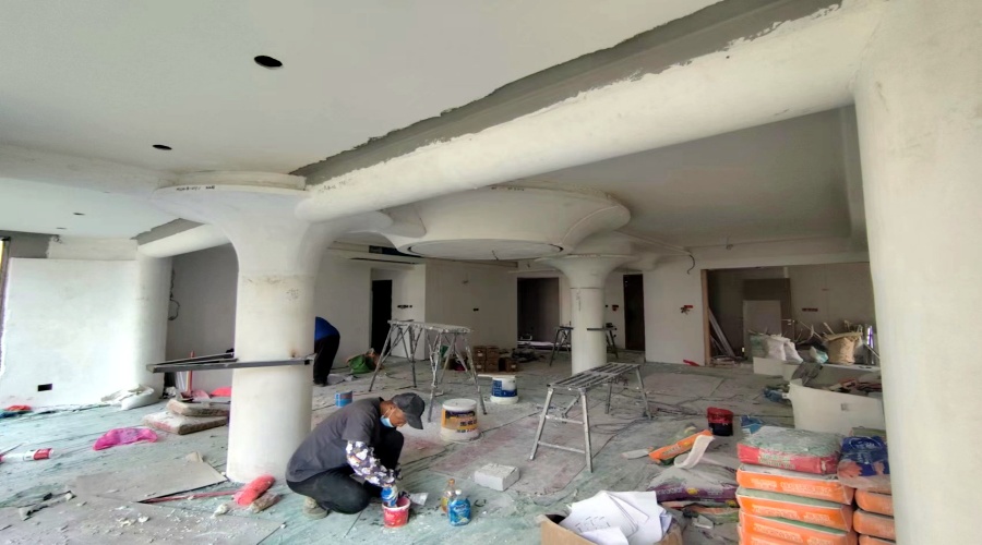 GRG構件安裝現場